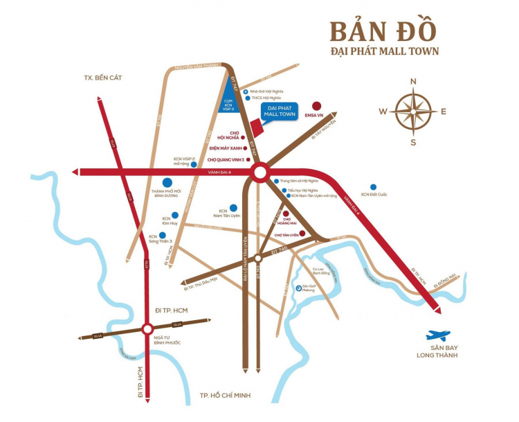 BÁN NHÀ XÂY SẴN DỰ ÁN ĐẠI PHÁT MALL TOWN TÂN UYÊN BÌNH DƯƠNG