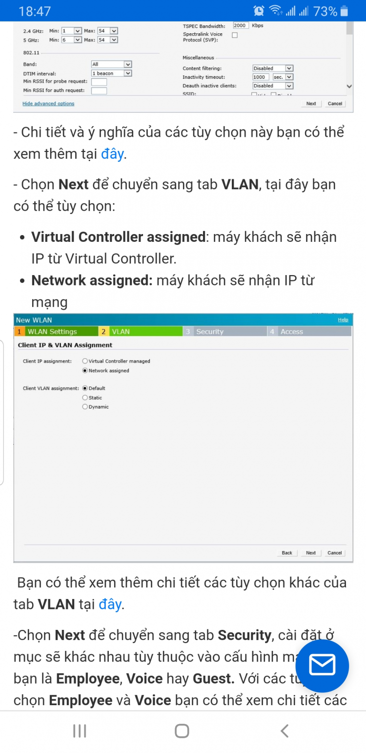 Có phải con aruba 135 default của nó là chỉ cấp IP cho 10 thiết bị không mí anh IT cnl  ?