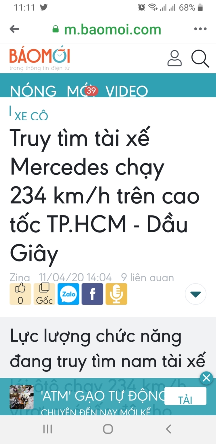 Mẹc chạy ngon quá: 234km/h