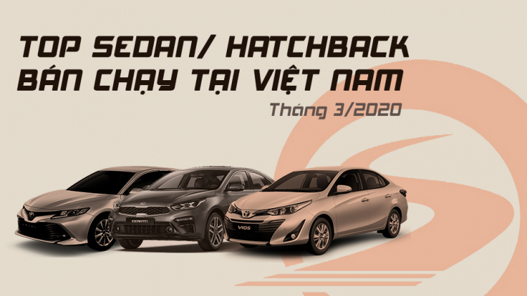 [Infographic] Top Sedan/Hatchback bán chạy tại Việt Nam tháng 3/2020