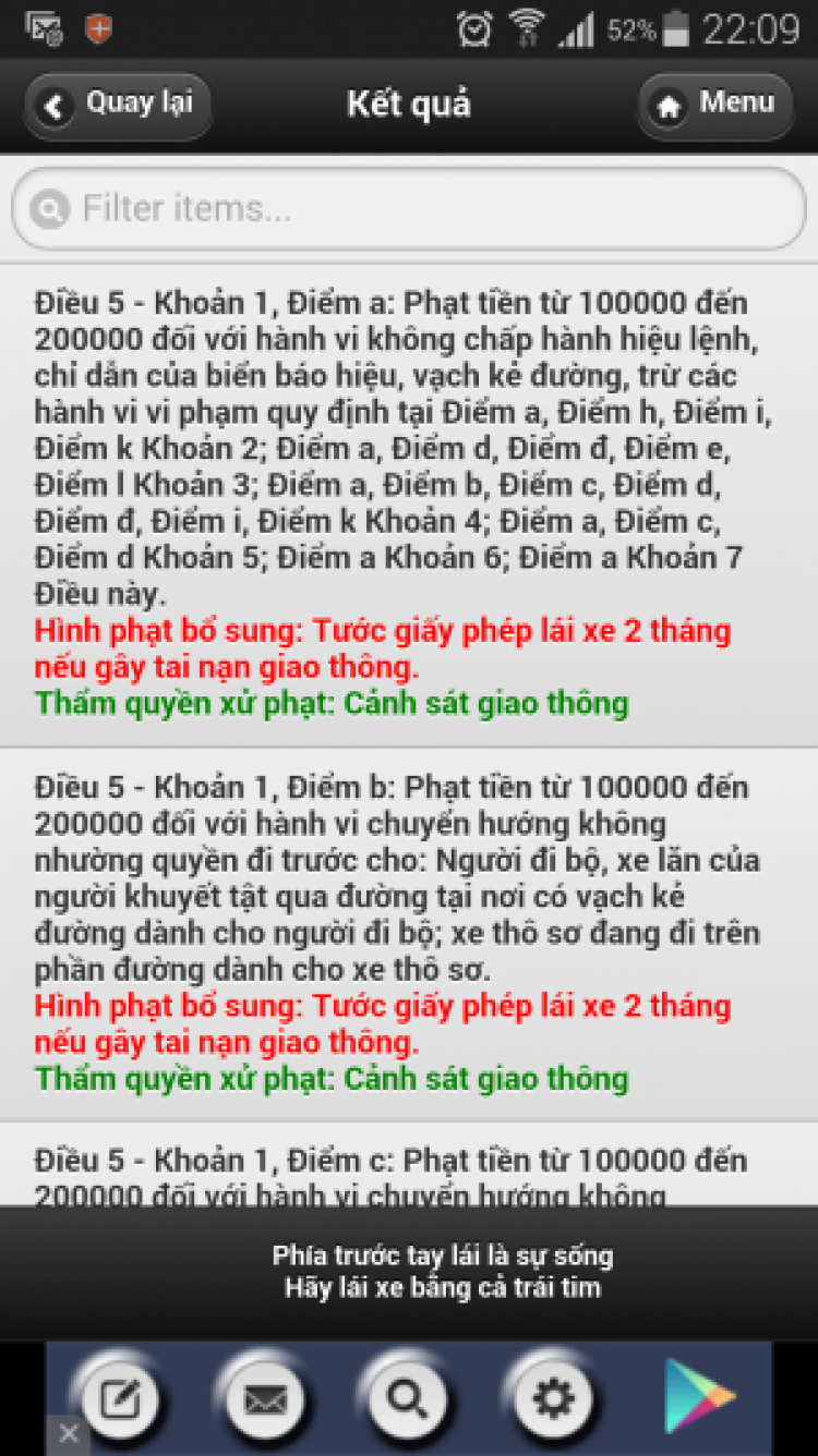 LỖI VI PHẠM KHI KHÔNG THEO BIỂN BÁO 411 & 412