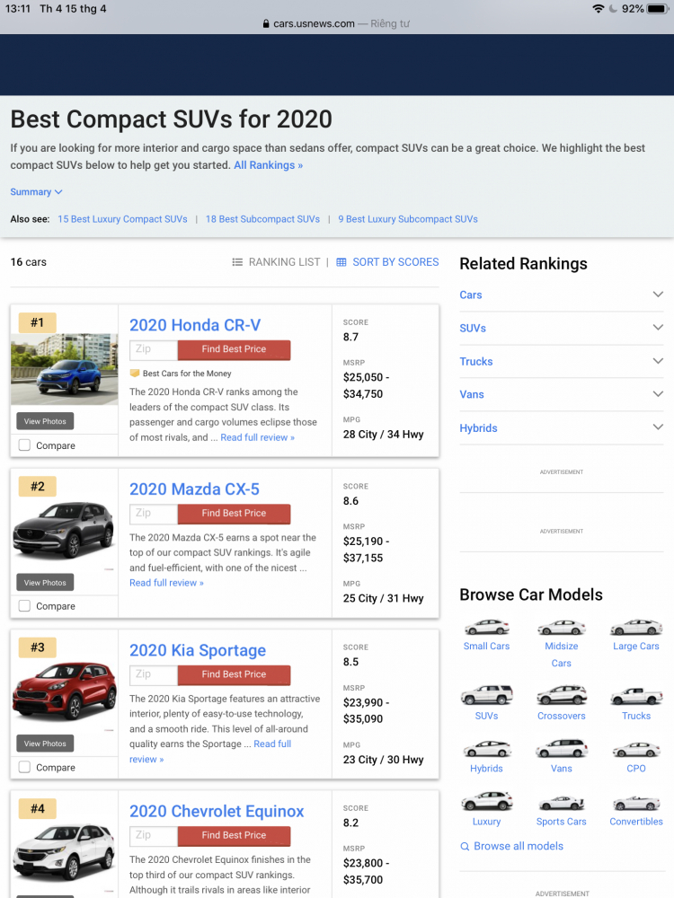 Honda lý giải lý do khách hàng nên mua CR-V thay cho RAV4 và Forester
