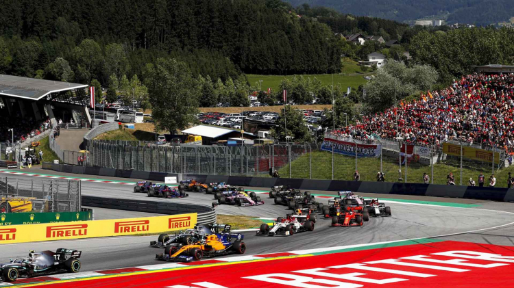 Chặng F1 2020 ở Áo tổ chức mà không có khán giả