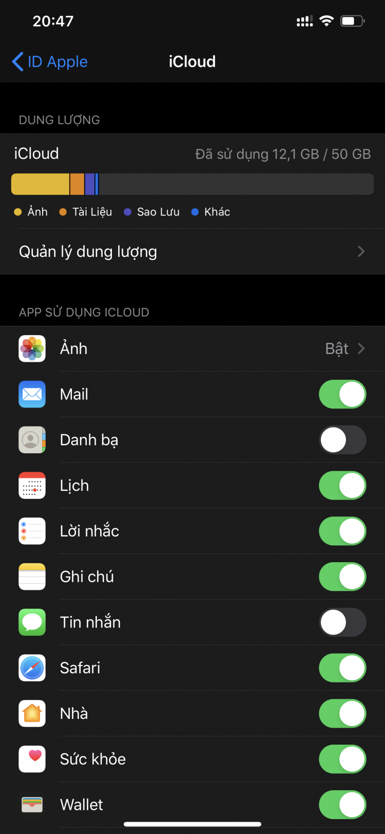 Xử lý Icloud đầy ?