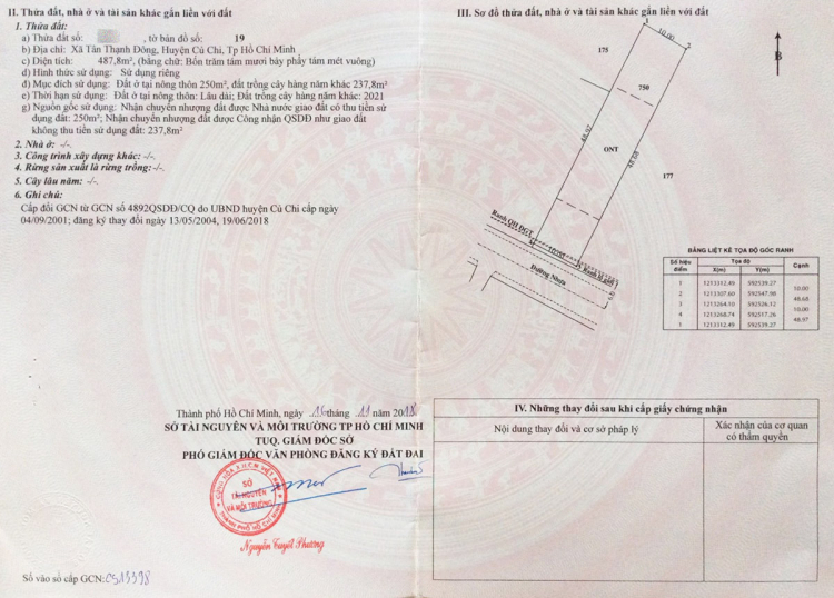 Bán Đất Thổ Cư 10x49m Mặt Tiền Đường Nguyễn Thị Dưỡng, Xã Tân Thạnh Đông, Củ Chi