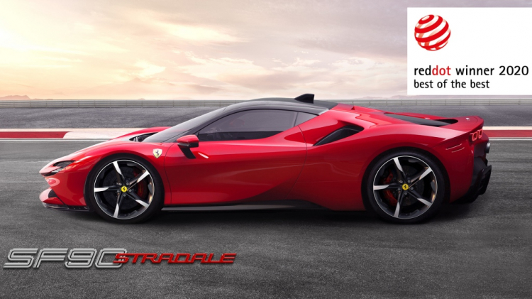 Ferrari thắng lớn ở Giải thưởng Red Dot 2020