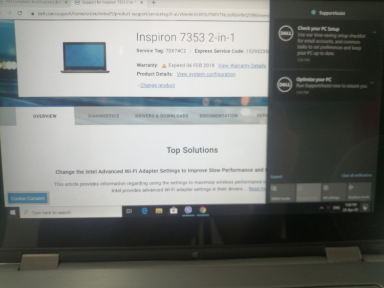 Laptop Dell bị lỗi?