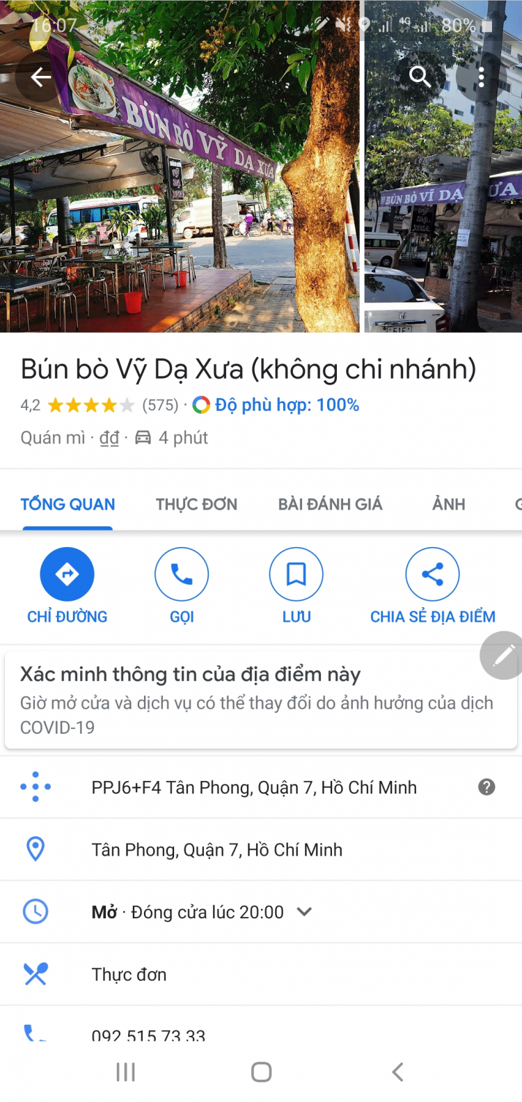 Giới thiệu quán bún bò ngon