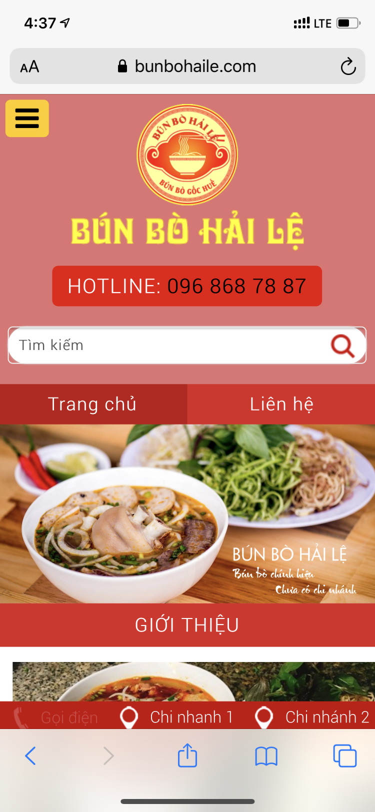 Giới thiệu quán bún bò ngon