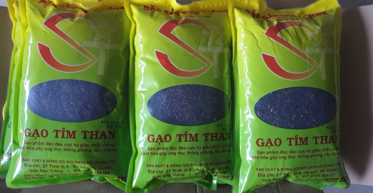 Gạo đỏ, tím đặc sản Sóc Trăng