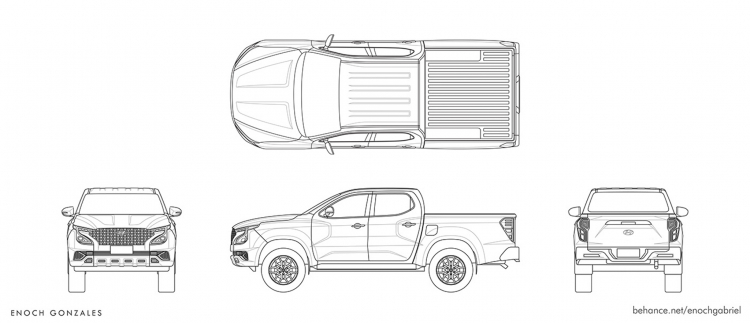Nếu Hyundai làm bán tải cạnh tranh Ranger và Hilux, nó sẽ có hình dáng như thế nào?