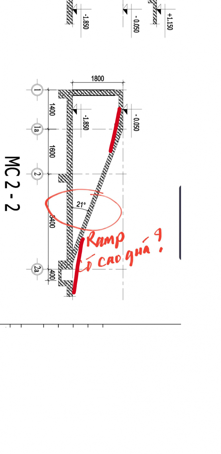 Ramp dốc tầng hầm bao nhiêu là hợp lý?