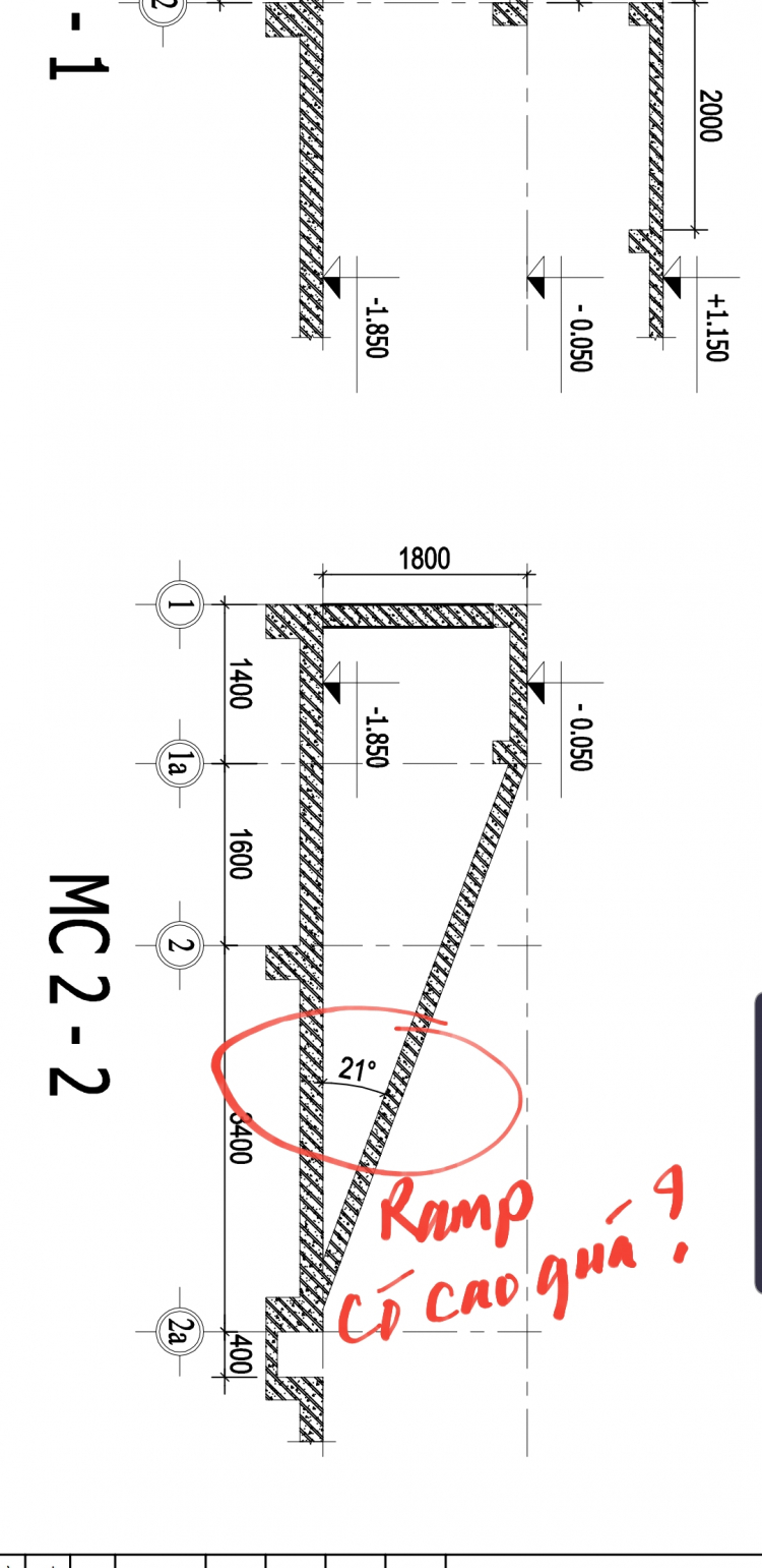 Ramp dốc tầng hầm bao nhiêu là hợp lý?