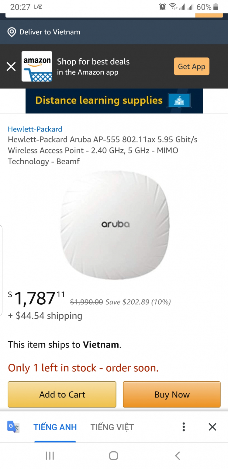 lại hỏi ae về wifi Router