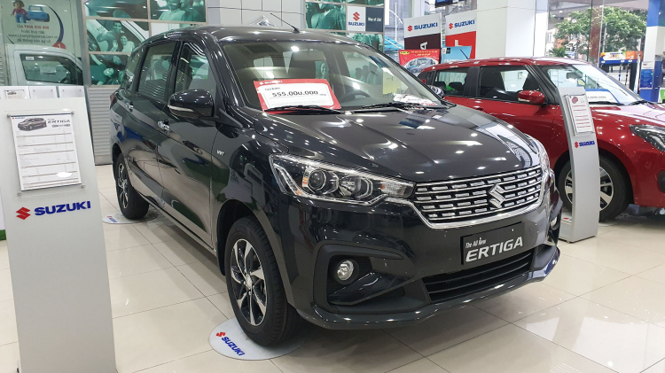 Suzuki Ertiga Limited giảm gần 50 triệu đồng tại đại lý, cạnh tranh giá bán quyết liệt với Xpander