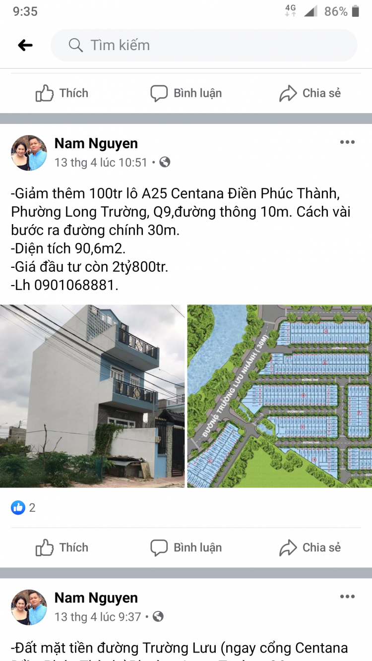 dự án Centana Điền Phúc Thành, Đ. Trường Lưu, Q9