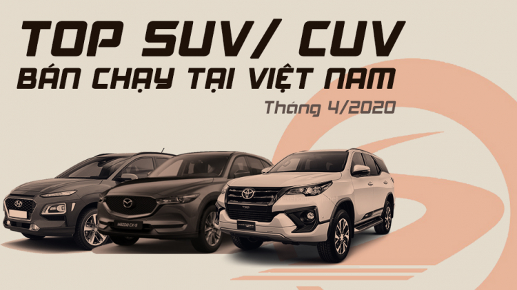 [Infographic] Top CUV/SUV bán chạy tại Việt Nam tháng 4/2020: CX-5 bất ngờ đứng top