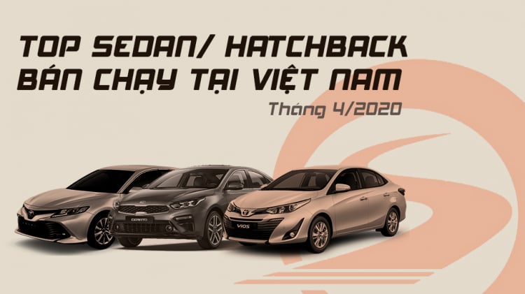 [Infographic] Top Sedan/Hatchback bán chạy tại Việt Nam tháng 4/2020: Vios lại khẳng định sự thống trị