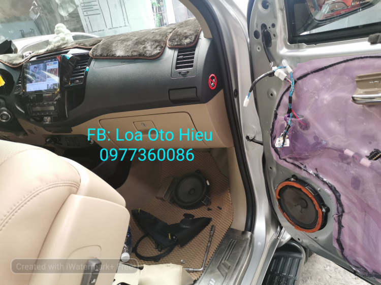 Toyota Fortuner độ âm thanh cấu hình plug and play.