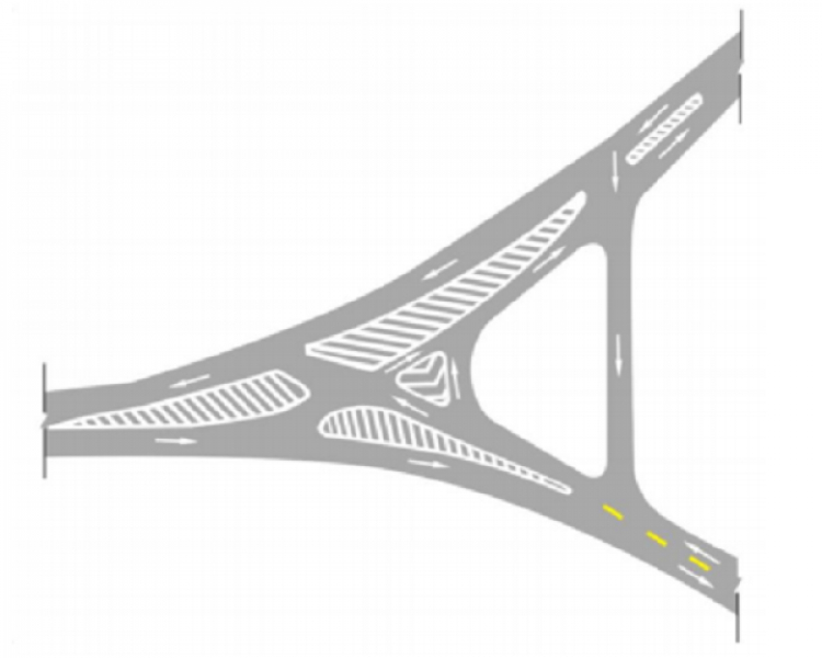 Quy chuẩn mới, tài xế cần nhận biết vạch kênh hóa dòng xe để tránh bị phạt Quy chuẩn mới, tài xế cần nhận biết vạch kênh hóa dòng xe để tránh bị phạt