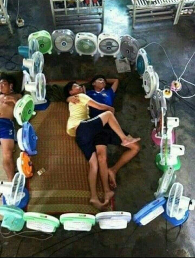 Trời nóng & quạt Asia Trời nóng & quạt Asia
