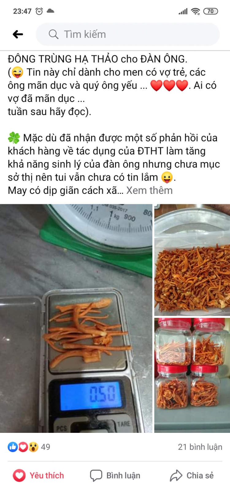 Chỗ mua Đông Trùng Hạ Thảo uy tín?