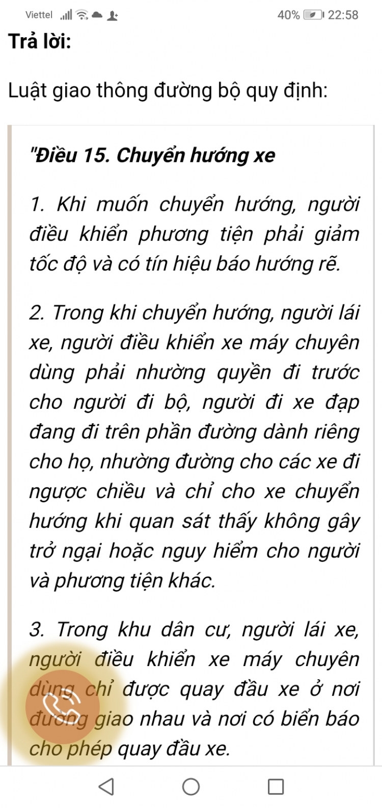 Có phải xi nhan khi vào ra vòng xuyến?