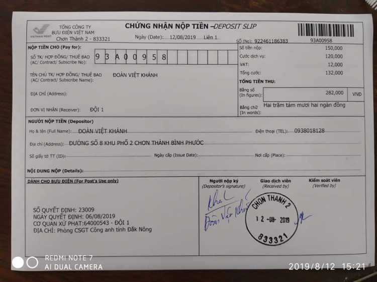 Có bác nào đã nộp phạt thành công trên Cổng Dịch vụ Công quốc gia chưa ạ? Có bác nào đã nộp phạt thành công trên Cổng Dịch vụ Công quốc gia chưa ạ?