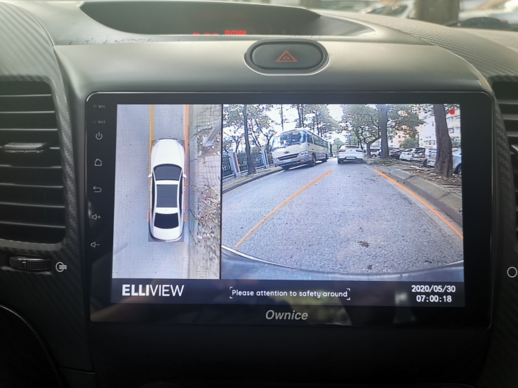 Review camera 360 Elliview V4 được lắp trên xe Kia K3 cùng đầu Android Ownice C960