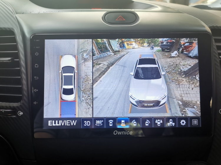 Review camera 360 Elliview V4 được lắp trên xe Kia K3 cùng đầu Android Ownice C960
