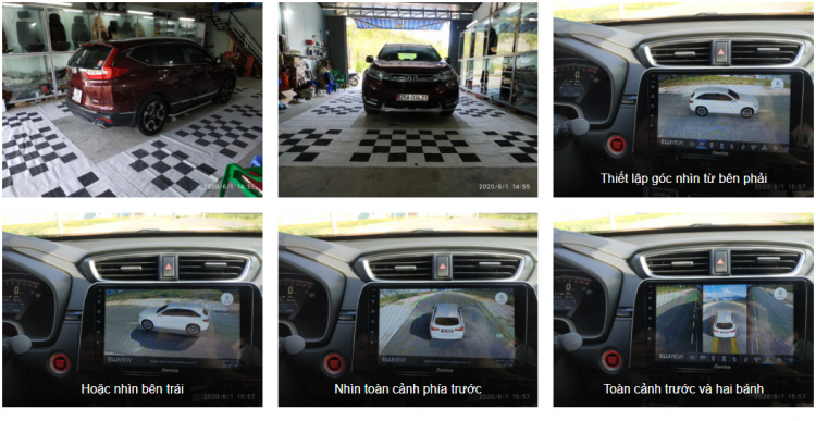 Cận cảnh lắp camera 360 ELLIVIEW V4 kiểu mới cho Honda CR-V cực chất