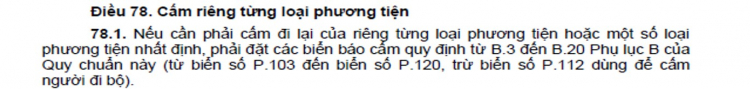 Biển P.115 và lỗi đi vào đường cấm