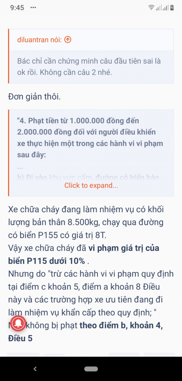 Biển P.115 và lỗi đi vào đường cấm