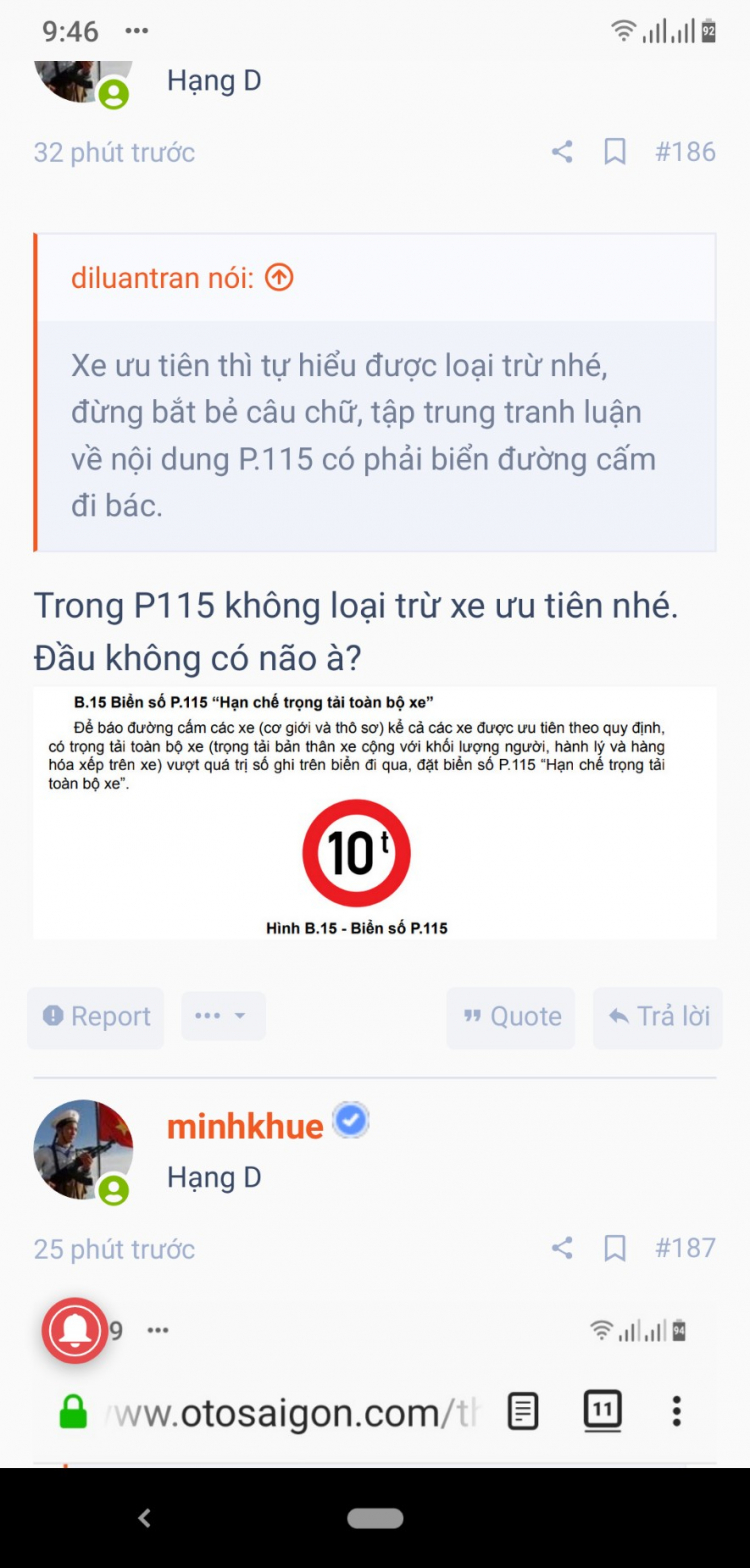 Biển P.115 và lỗi đi vào đường cấm Biển P.115 và lỗi đi vào đường cấm