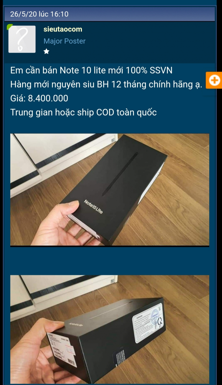 Samsung S10+ hay note 10 ? Samsung S10+ hay note 10 ?