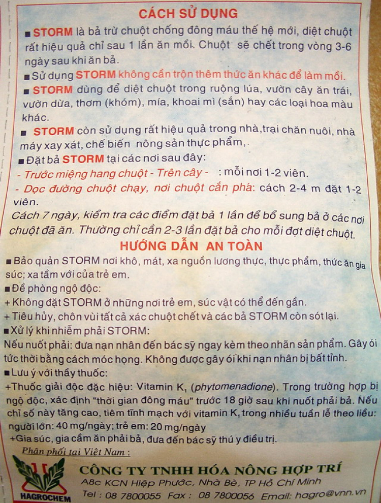 Mua thuốc diệt chuột lại trúng nhầm thuốc nuôi chuột