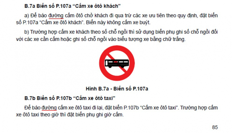 Biển P.115 và lỗi đi vào đường cấm