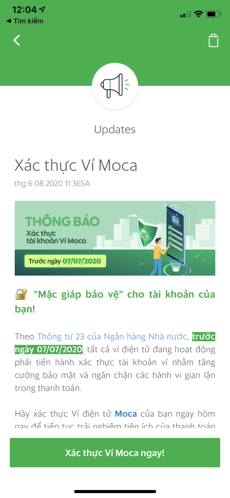 Giao dịch Moca khủng nhỉ