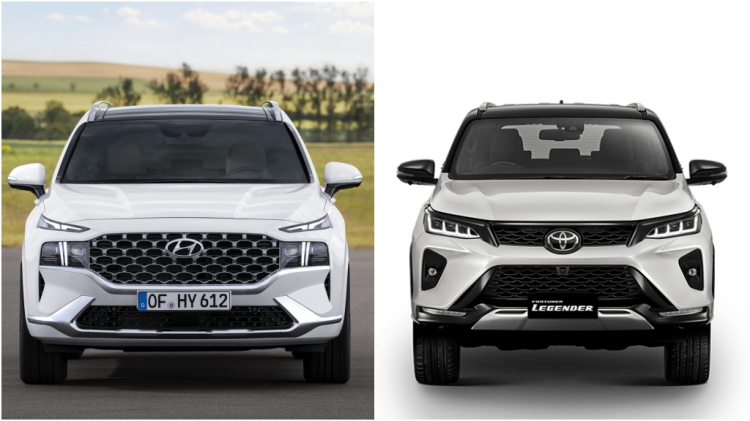 So sánh Toyota Fortuner và Hyundai Santa Fe 2021: Kỳ phùng địch thủ trong thời gian tới tại Việt Nam