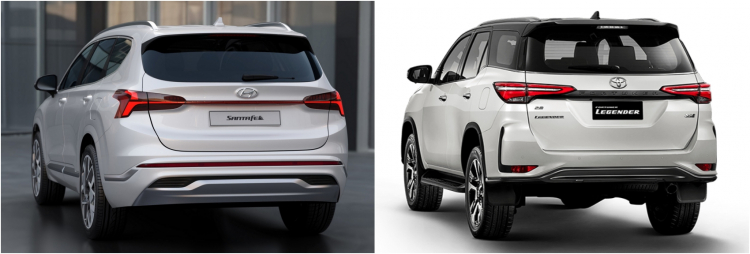 So sánh Toyota Fortuner và Hyundai Santa Fe 2021: Kỳ phùng địch thủ trong thời gian tới tại Việt Nam