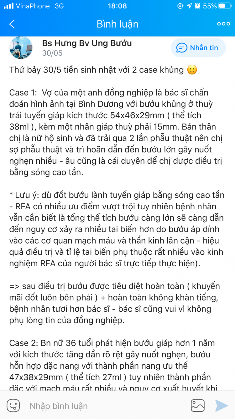 E nhờ các bác -ung thư tuyến giáp mổ Chợ Rẫy/UB