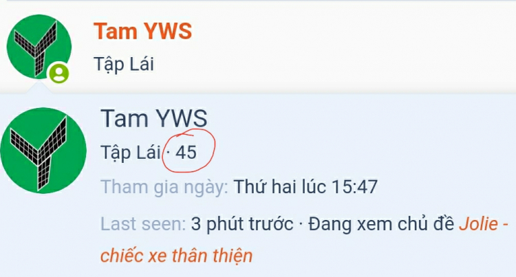 Jolie - Chiếc xe thân thiện