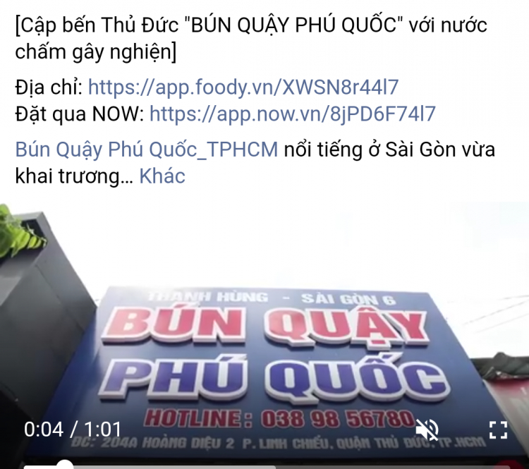 Bún quậy phú quốc đã dìa tới thủ đức dồi A4 ui....kkk...