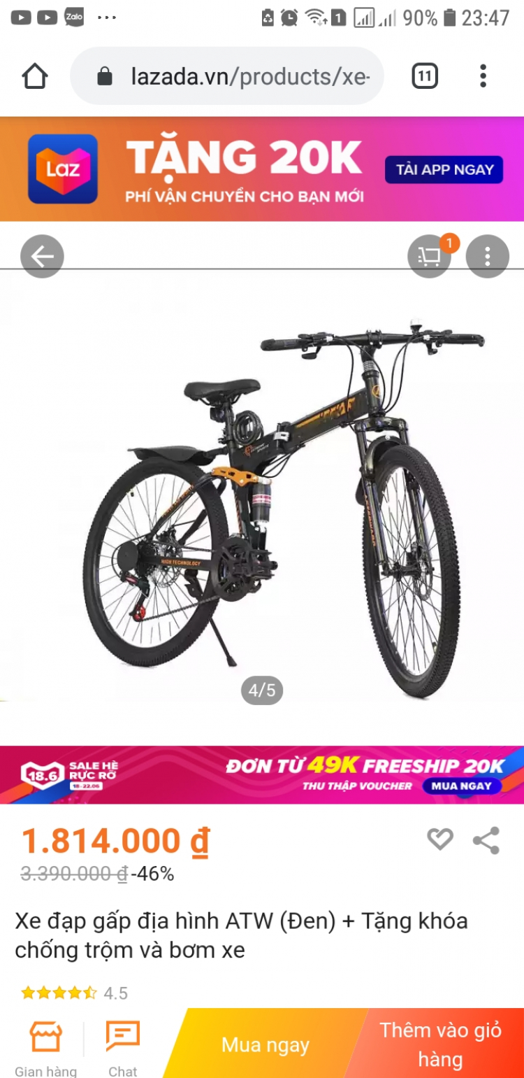 Xe đạp gấp địa hình tốt không?