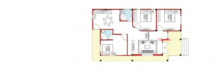 Xây dựng nhà trệt cấp 4 Hóc Môn