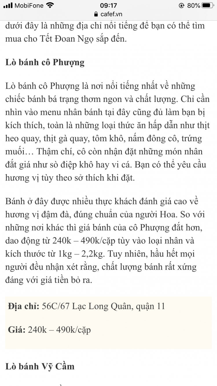 Hỏi nơi bán bánh ú tôm thịt trứng muối (bánh bá trạng)