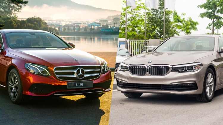So sánh BMW 520i và Mercedes-Benz E180: Khi xe nhập rẻ hơn xe lắp ráp So sánh BMW 520i và Mercedes-Benz E180: Khi xe nhập rẻ hơn xe lắp ráp