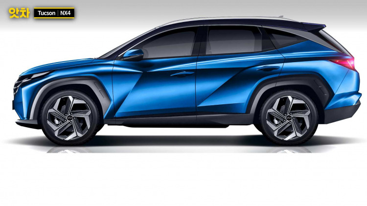 Hyundai Tucson 2021 lộ màn hình trung tâm dạng tablet như xe Tesla?