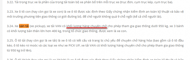 Từ 1/7, chỉ có vài mẫu bán tải không được chạy trong phố như xe con, còn lại vẫn thoải mái