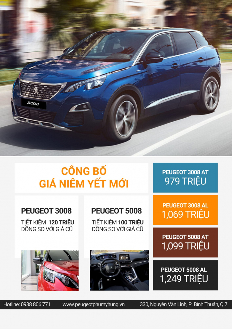 Giá xe Peugeot 3008 max ưu đãi là bao nhiêu hả các bác?